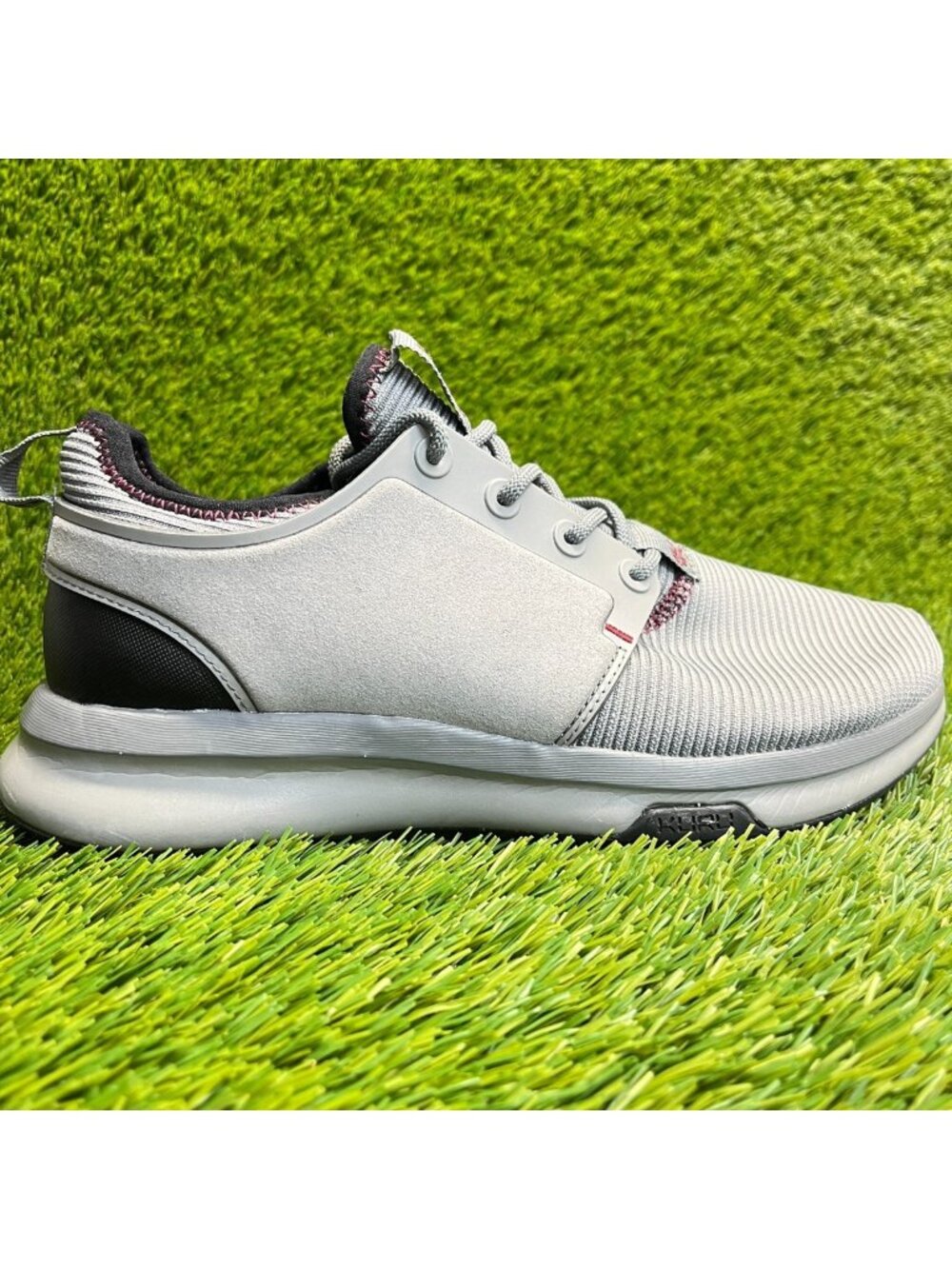 Kuru Atom Mens Size 7.5E Gray Black Red Athletic Running Walking Shoes‎ Sneakers